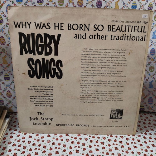 The Jock Strapp Ensemble Rugby Songs vinyl record used