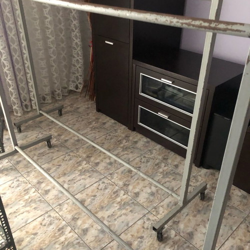 Clothes rail used, dimensions 1.56x1.20, 2 pieces