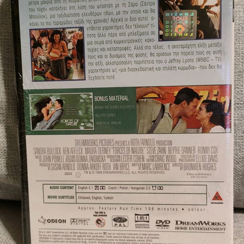 Forces of Nature DVD new with Greek subtitles