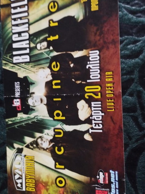 Porcupine Tree flyer used, good condition
