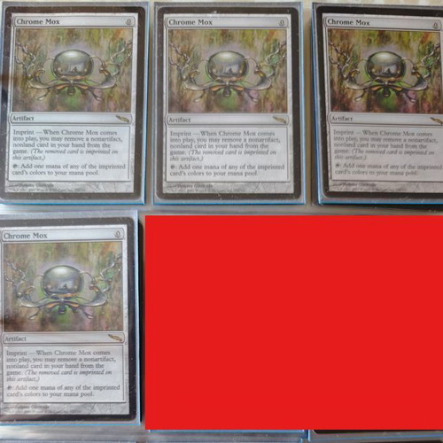 Chrome Mox Mirrodin Magic The Gathering cards like new x4