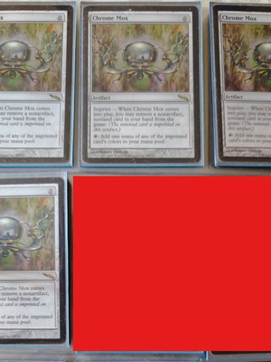Chrome Mox Mirrodin Magic The Gathering cards like new x4