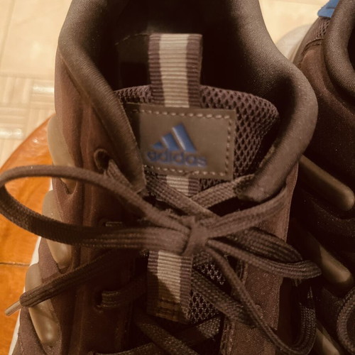 Adidas Boost shoes like new, size US 12 EU 46, black with blue details
