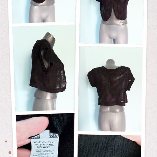 Mongul women's knit vest top, vintage, L to XXL