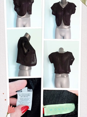 Mongul women's knit vest top, vintage, L to XXL