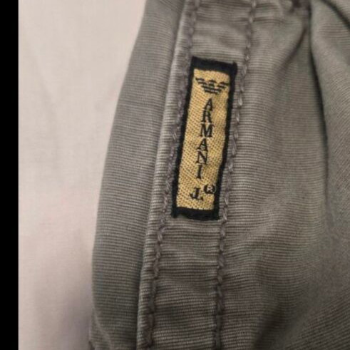 Armani Jeans long cargo bermuda shorts, khaki