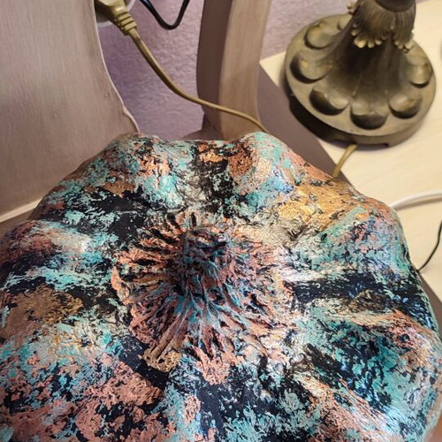 Decorative handmade pumpkin with Papier mache technique new