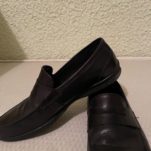 Suit shoe used, 100% leather, black, size 46