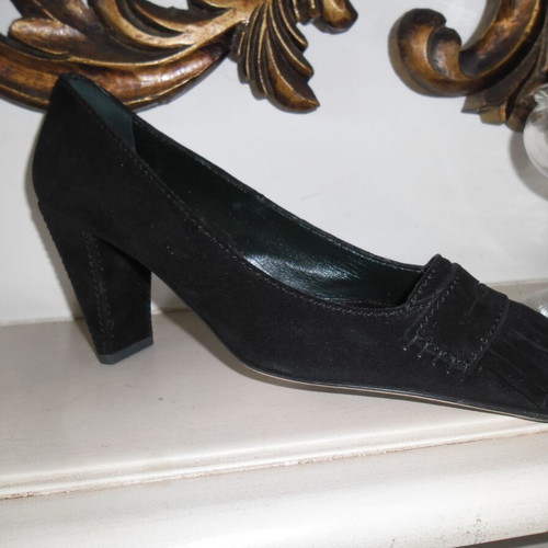 Fratelli Rossetti black pumps like new, size 39.5, 9cm heel