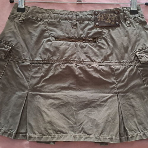 Staff mini skirt low waist, like new, khaki green
