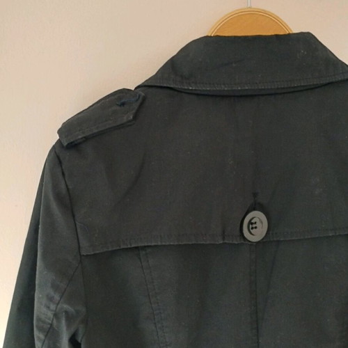 Cosmos trench coat like new, black and dark blue, size M
