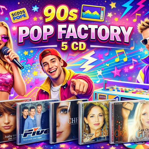 90s Pop Factory 5 CD bundle like new, pop hits
