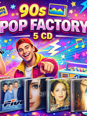 90s Pop Factory 5 CD bundle like new, pop hits