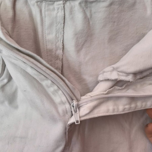 Denim shorts white used in good condition