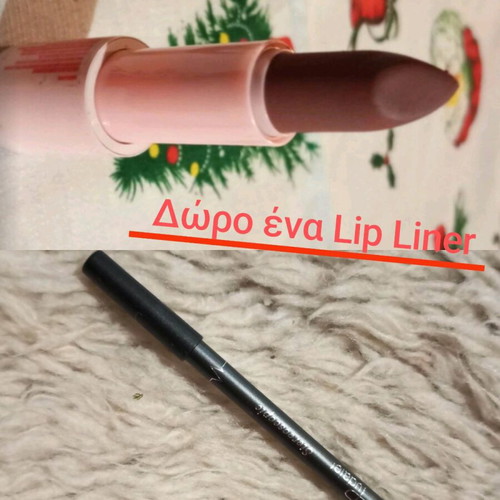 H&M Matte Lipstick Fudge Yeah! Like New with Gift Lip Liner