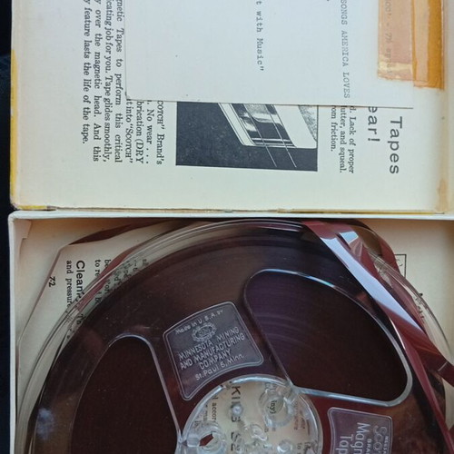 Set of 5 Reel-to-Reel Magnetic Tapes 7" high quality