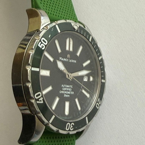 Maurice Lacroix Miros Diver Chronometer limited edition used, black and silver