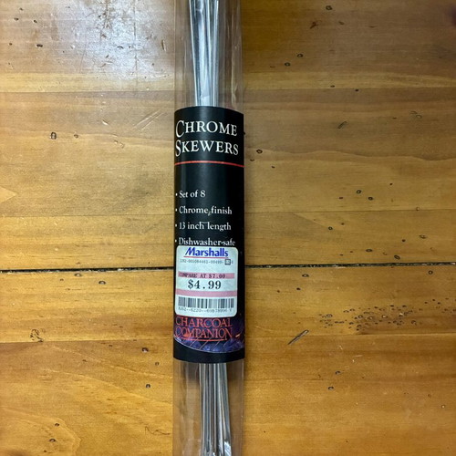 Barbecue Skewers 6-Pack 13" Stainless Steel new