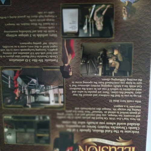 Clue Chronicles: Fatal Illusion PC CD-ROM like new