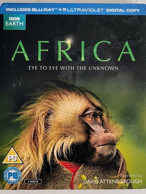 BBC Africa: Eye to Eye With the Unknown Blu-Ray like new, 3 discs, documentary