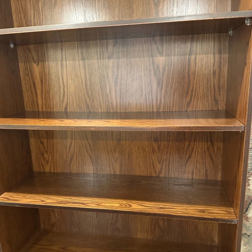 Handmade MDF walnut veneer bookcase like new