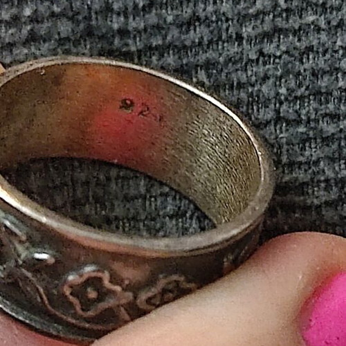 Engraved vintage ring used
