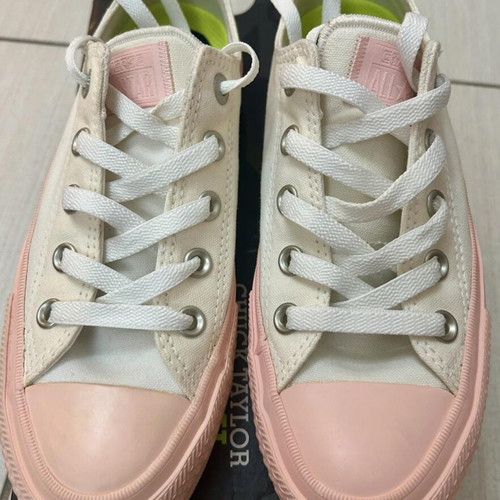 Converse Chuck Taylor All Star II OX sneakers new, white and vapor pink, size 36.5