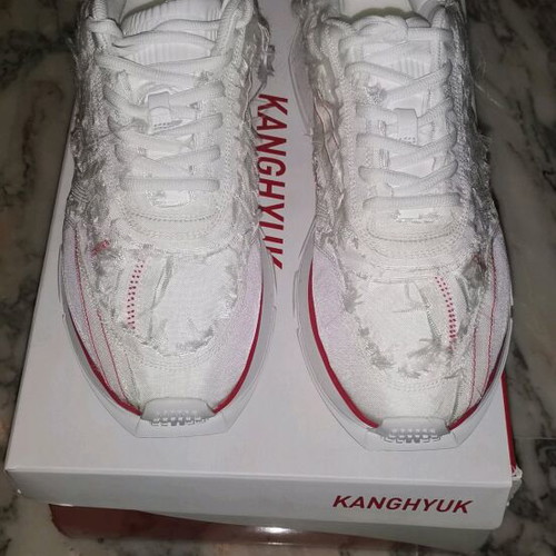KANGHYUK Classic Leather LTD Sneakers size 42.5 new, white and red