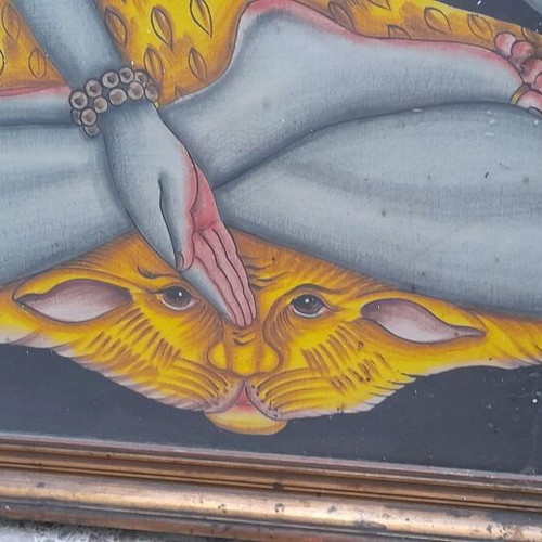 Indian Deity Shiva used, painting