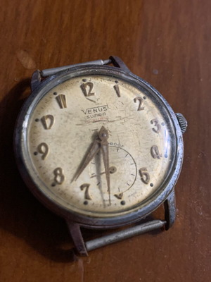Venus Super 15 Rubis ανδρικό ρολόι μεταχειρισμένο vintage από τη δεκαετία '50