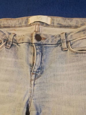 Light Blue Jeans used, spring summer, waist 76 cm