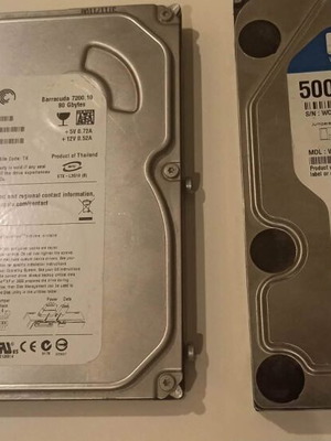 Σκληροί δίσκοι και DDR2 RAM σαν καινούργια, 500GB, 80GB, 2GB