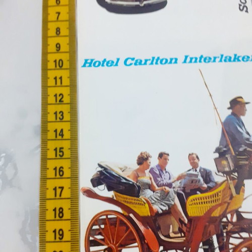 Carlton Interlaken hotel promotional brochure, 1960s Switzerland