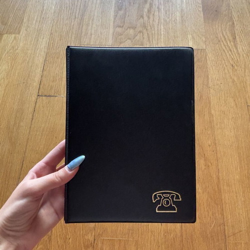 Vintage Telephone Address Organizer Ring Binder unused