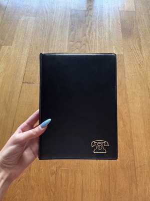 Vintage Telephone Address Organizer Ring Binder unused