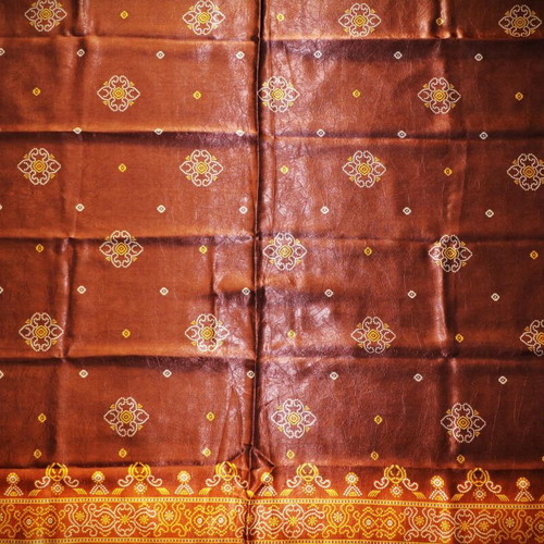 Silk Scarf 100% Original Brown Pareo 1.80x1.10m