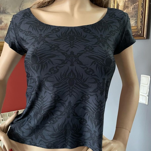 John Richmond elastic dark blue blouse