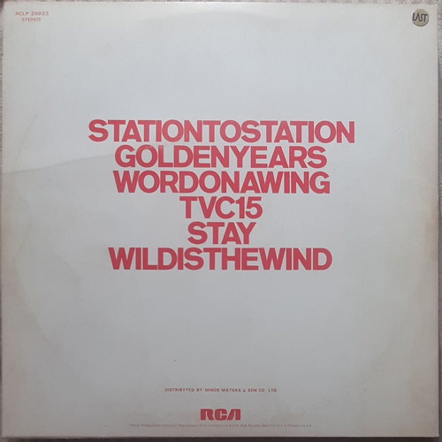 David Bowie Station to Station LP used, rock