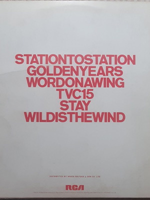 David Bowie Station to Station LP used, rock