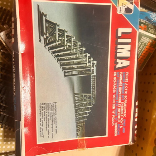 Lima H0 Train Tracks used, Italian, pack with 16 bridge pieces