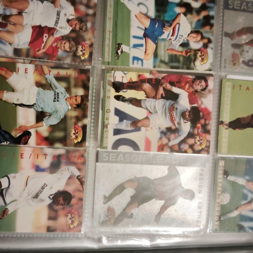 Football 1995 used, French league with collectible cards