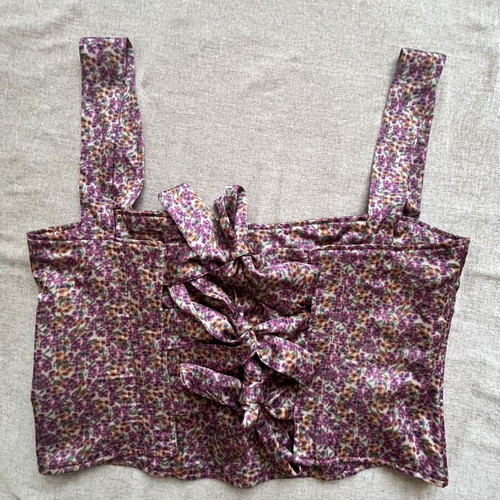 Madame Shou Shou Corset Top size M like new, 100% silk