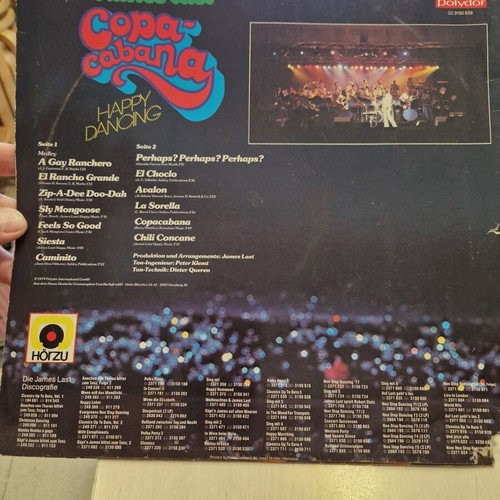 James Last Copacabana (Happy Dancing) LP used, Latin Jazz Big Band