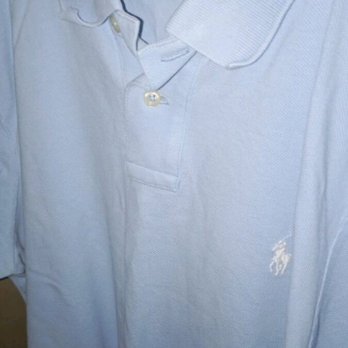 Ralph Lauren men's polo t shirt new, medium, light blue, slim fit