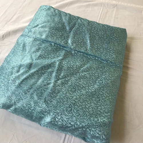 Vintage fabric piece new, sky blue/turquoise, 5 x 0.76 meters