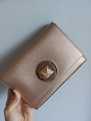 Kate Spade evening bag in rose gold, like new