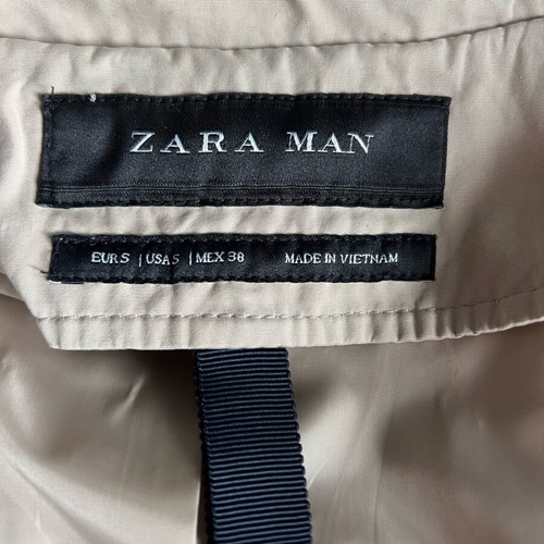 ZARA coat like new, white and beige
