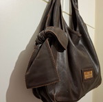 Valentino Garavani Brown Hobo Handbag used with Bow
