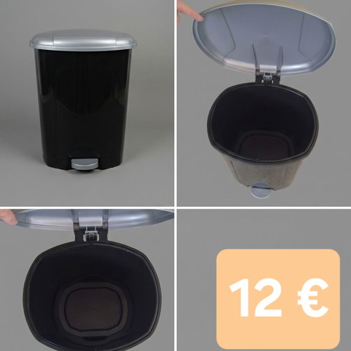 Household Supplies used, drying racks, pedal bin, and basin set