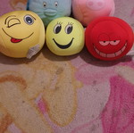 Plush balls like new, set